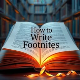 How to Write Footnotes MLA icon