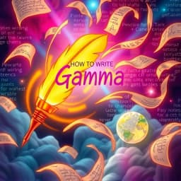 How to Write Gamma icon