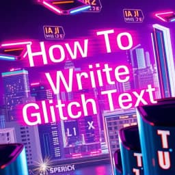 How to Write Glitch Text icon