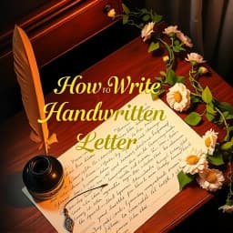 How to Write Handwritten Letter icon