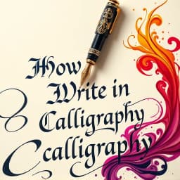 How to Write in Calligraphy for Beginners icon