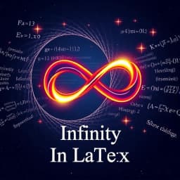 How to Write Infinity in LaTeX icon