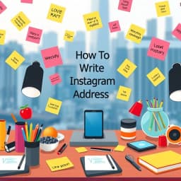 How to Write Instagram Address icon