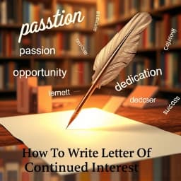 How to Write Letter of Continued Interest icon
