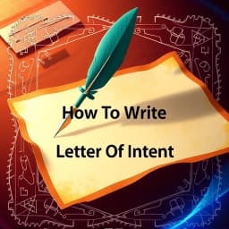 How to Write Letter of Intent Residency icon