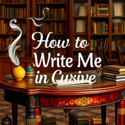 How to Write Me in Cursive icon