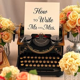 How to Write Mr and Mrs icon