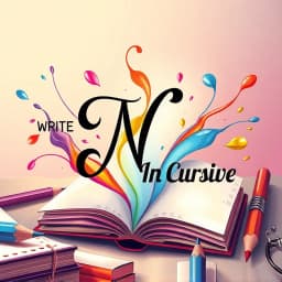 How to Write N in Cursive icon