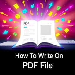 How to Write on PDF File icon