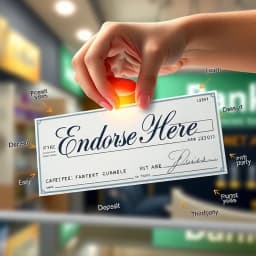 How to Write on the Back of a Check icon