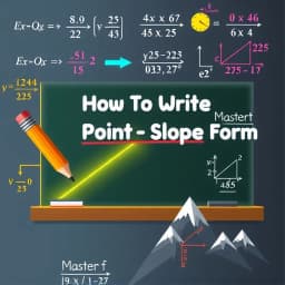 How to Write Point Slope Form icon