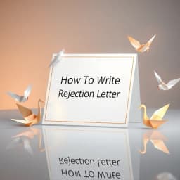 How to Write Rejection Letter icon