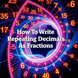 How to Write Repeating Decimals as Fractions icon