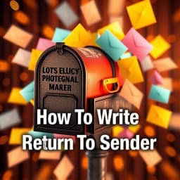 How to Write Return to Sender icon