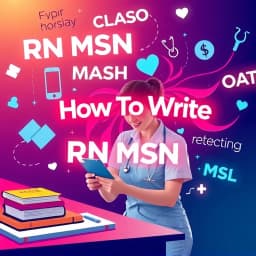 How to Write RN MSN icon