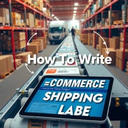 How to Write Shipping Label icon