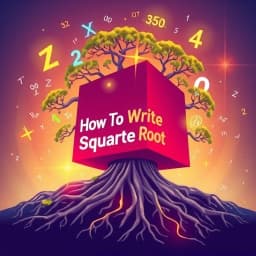 How to Write Square Root icon