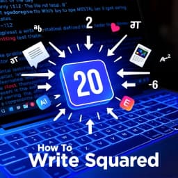 How to Write Squared on Computer icon