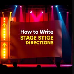 How to Write Stage Directions in a Script icon
