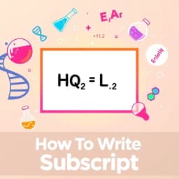 How to Write Subscript in PowerPoint icon