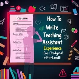 How to Write Teaching Assistant Experience in Resume icon