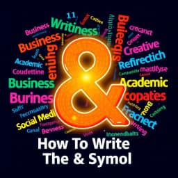 How to Write the & Symbol icon