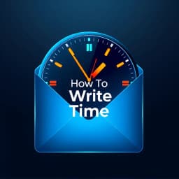 How to Write Time in an Email icon