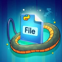 How to Write to a File Python icon