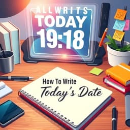 How to Write Today’s Date icon