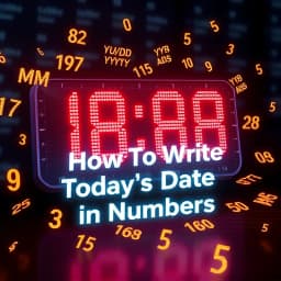 How to Write Today's Date in Numbers icon