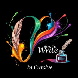 How to Write V in Cursive icon