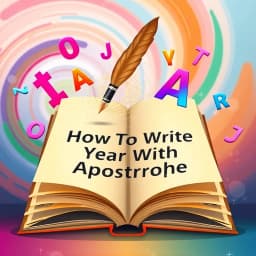 How to Write Year with Apostrophe icon