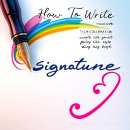 How to Write Your Own Signature icon