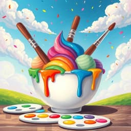 Ice Cream Bowl Painting Ideas icon