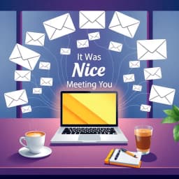 It Was Nice Meeting You Email Template icon