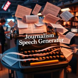 Journalism Speech Generator icon