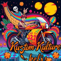 Kustom Kulture Style Illustration Generator icon