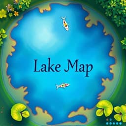 Lake Map Illustration Generator icon