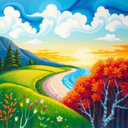 Landscape Acrylic Painting Ideas icon