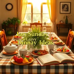 Lazy Sunday Dinner Ideas icon