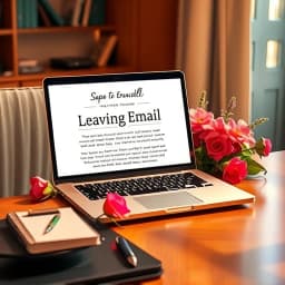 Leaving Email to Colleagues Template icon