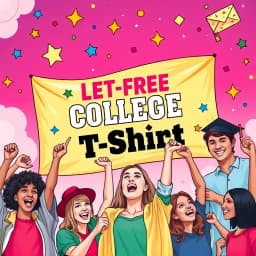 Letter Free College TShirt Email Template icon