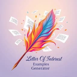 Letter of Interest Examples Generator icon