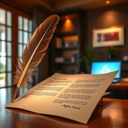 Letter of Recommendation for an Employee Example Generator icon