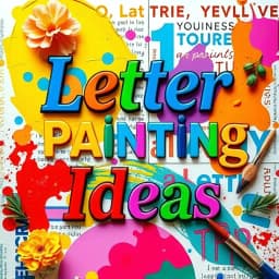 Letter Painting Ideas on Canvas icon