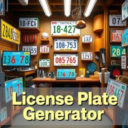License Plate Generator icon
