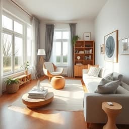 Living Room Scandinavian Interior Design icon