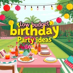 Low Budget Birthday Party Ideas For Adults icon