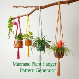 Macrame Plant Hanger Pattern Generator icon