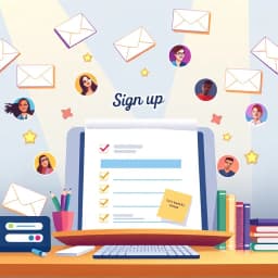 Microsoft Word Email Sign Up Sheet Template icon